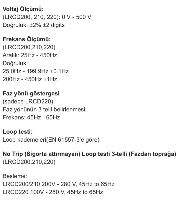 Megger LRCD220 RCD / Loop Test Cihazı